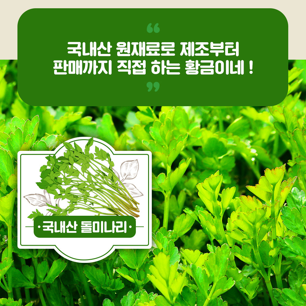 착즙 돌 미나리즙 100ml 30포 진액 엑기스 - 상세 이미지 4