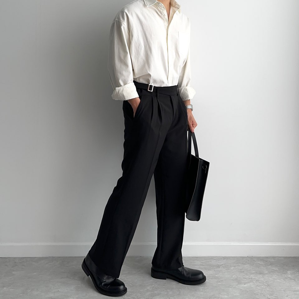 구르카팬츠 세미와이드슬랙스 테이퍼드슬랙스 - 상세 이미지 3