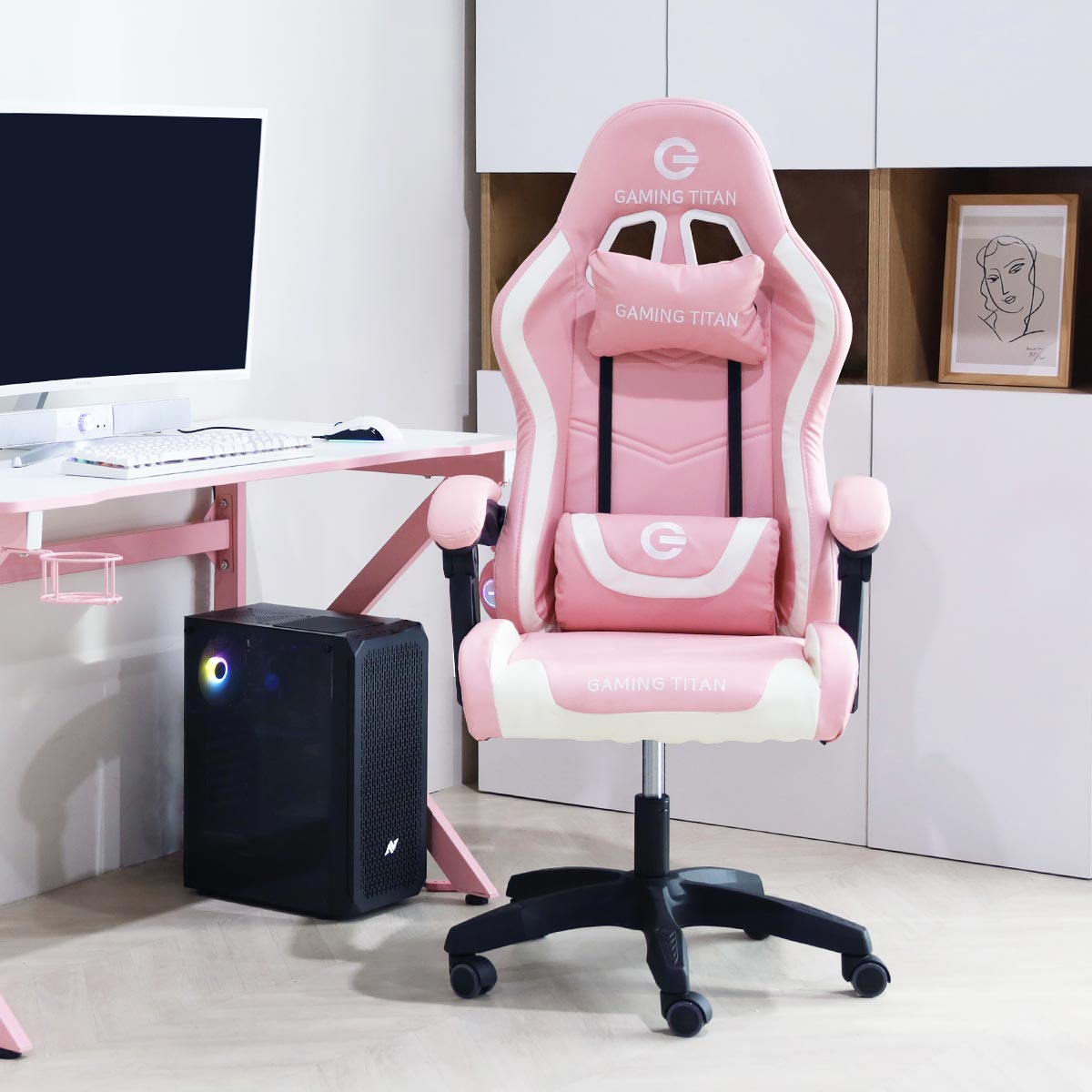 일루일루 라이트 G-지타이탄 베이직 학생 컴퓨터 게이밍 의자 3color