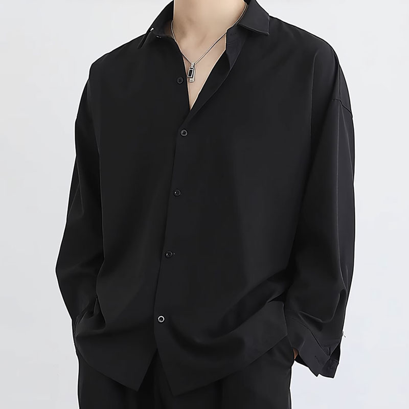 차르르 남자 셔츠 옥스포드 루즈핏 남방 - 메인 이미지