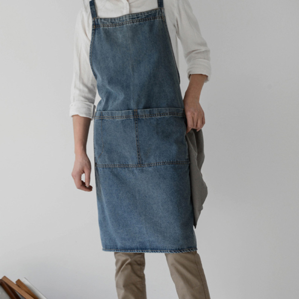 도예앞치마 제과제빵 데님앞치마