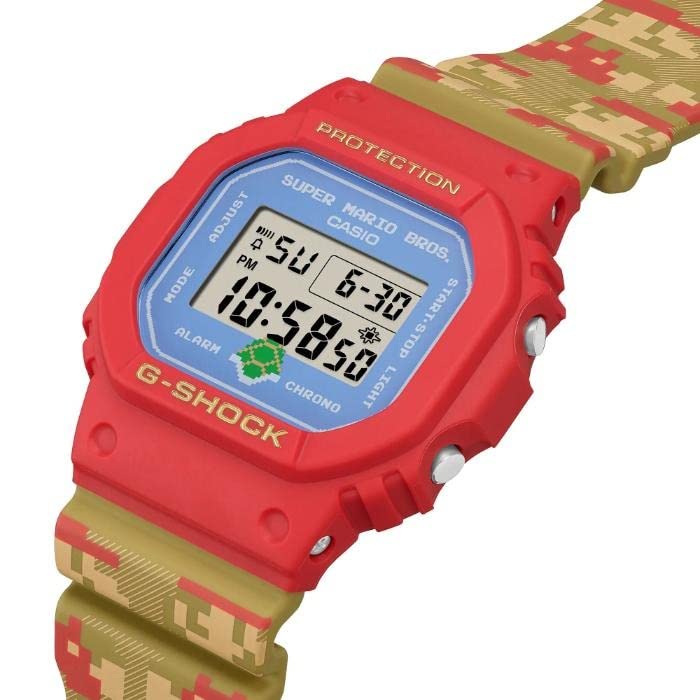 카시오 지샥 G-SHOCK 슈퍼 마리오 브라더스 손목시계 DW-5600SMB-4 - 상세 이미지 2