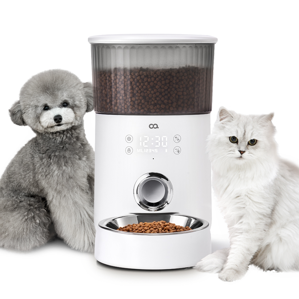 오아 이리와 펫 대용량 고양이 강아지 자동급식기 음성녹음