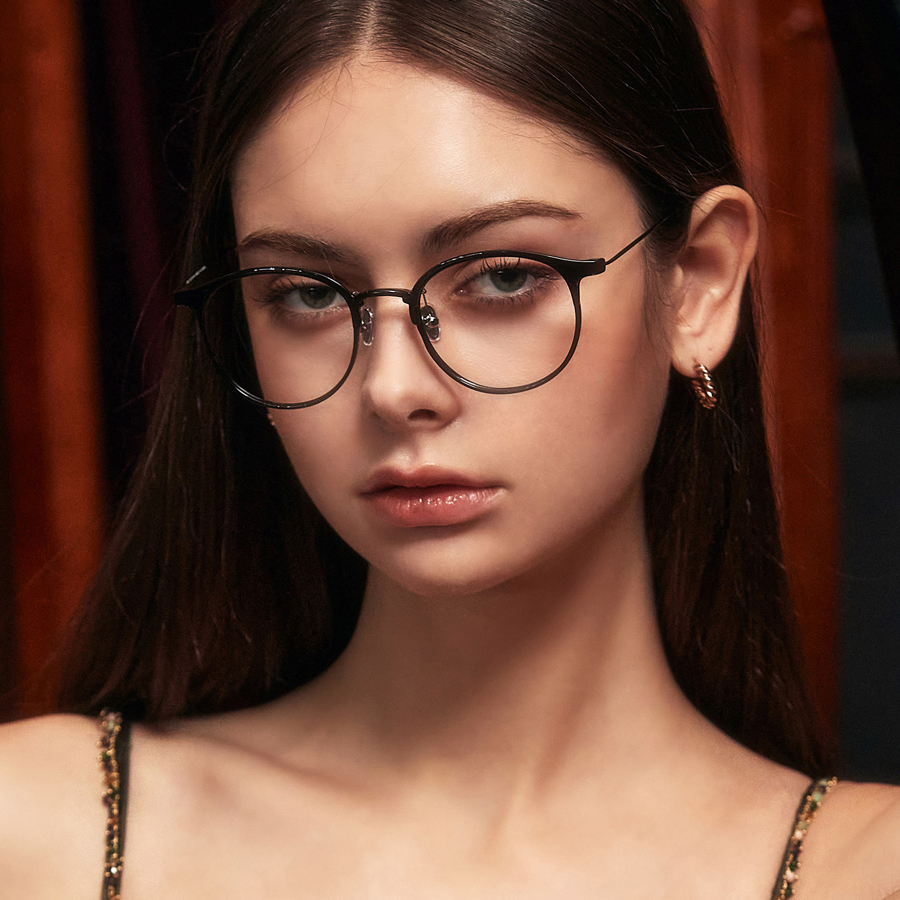 블루라이트차단 가벼운 5g 안경테 검정 투명 남자 여자 뿔테 얇은