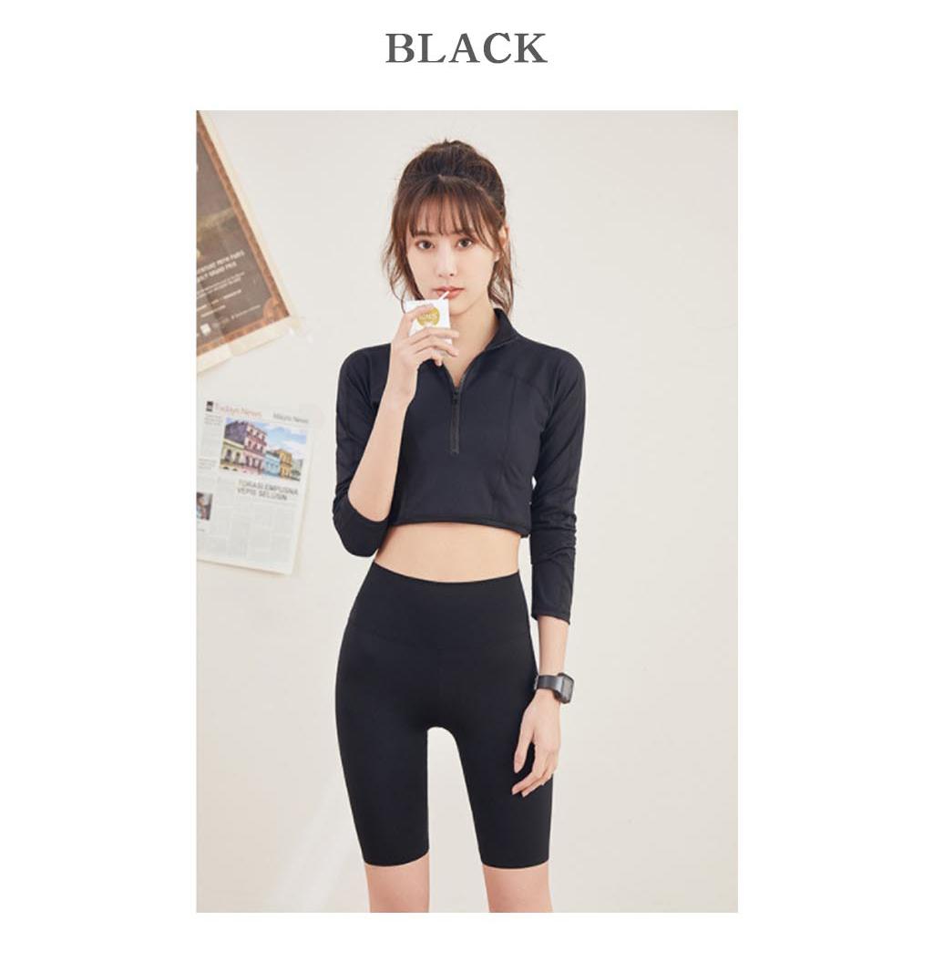 여성 헬스 봄여름반바지레깅스 필라테스반바지 이미지 2
