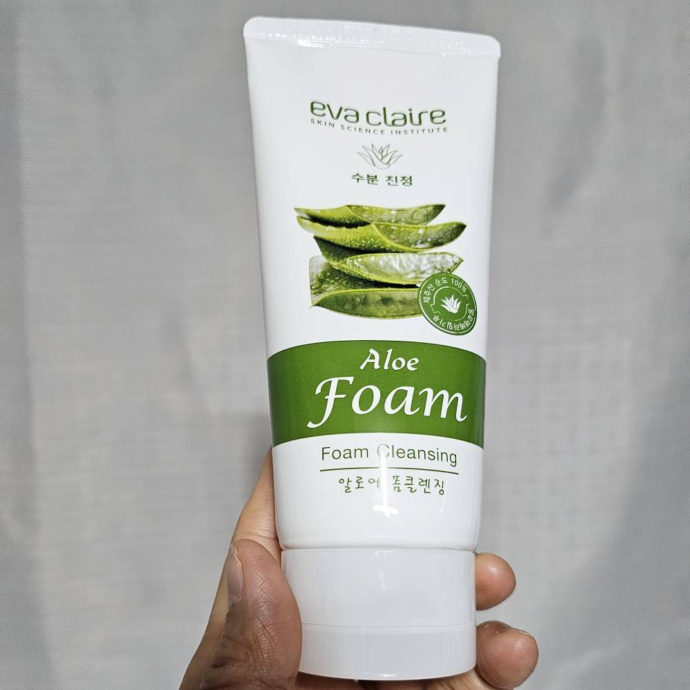 에바끌레르 저자극 성분 식물성 자연성분 함유 수분가득 알로에 폼클렌징180ml - 상세 이미지 5