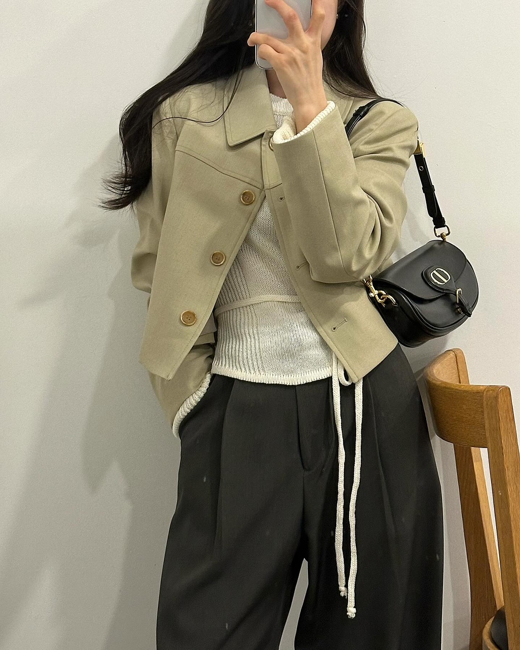 롬바 오버핏 루즈핏 레이어드 뒷트임 니트 상세 이미지 24
