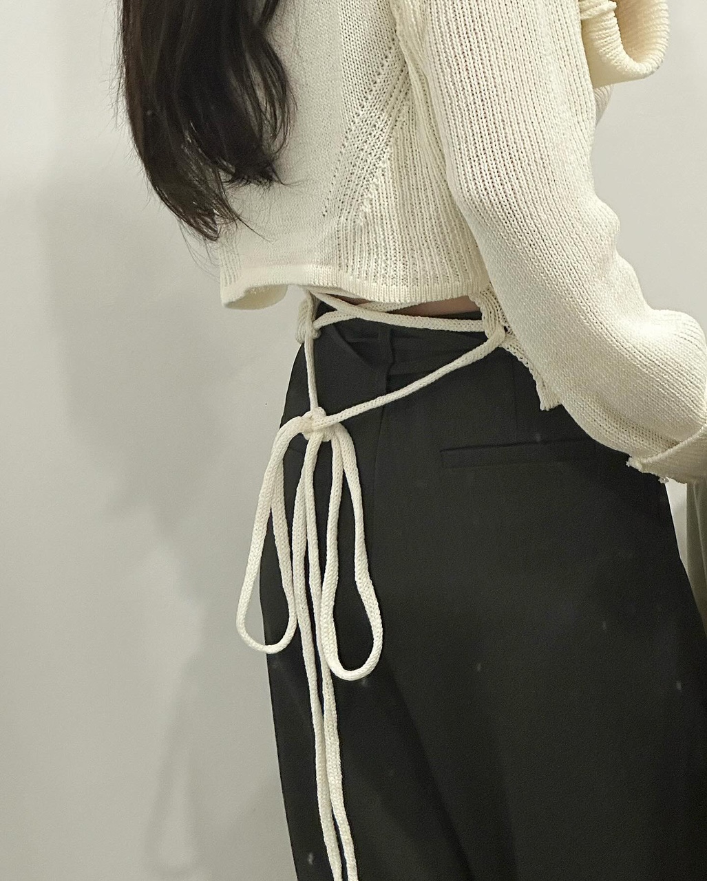 롬바 오버핏 루즈핏 레이어드 뒷트임 니트 상세 이미지 19