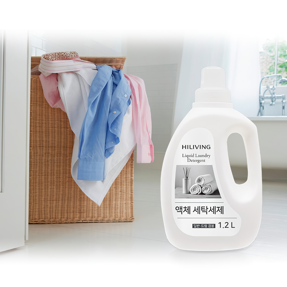 하이리빙 액체 세탁세제 (일반 드럼세탁기 겸용) 1.2L - 상세 이미지 2