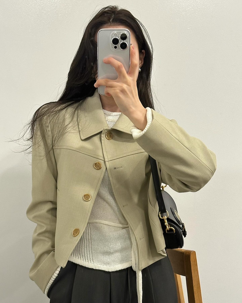롬바 오버핏 루즈핏 레이어드 뒷트임 니트 상세 이미지 26