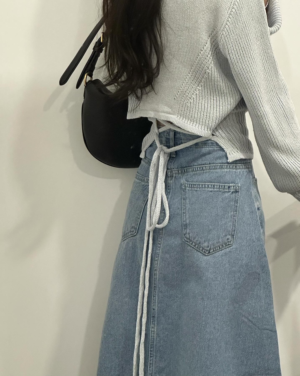 롬바 오버핏 루즈핏 레이어드 뒷트임 니트 상세 이미지 10