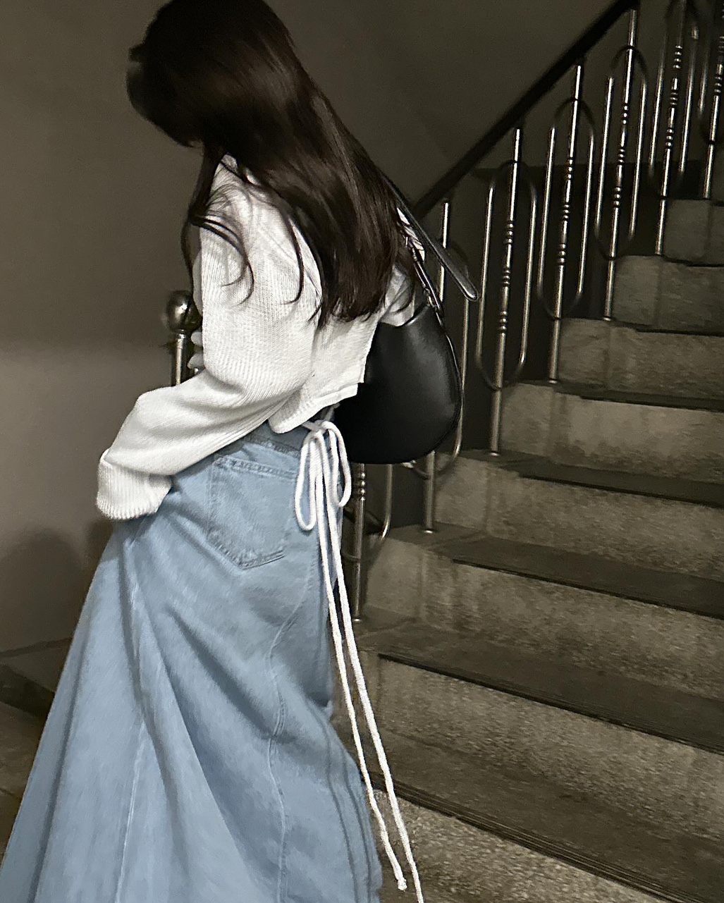 롬바 오버핏 루즈핏 레이어드 뒷트임 니트 상세 이미지 15