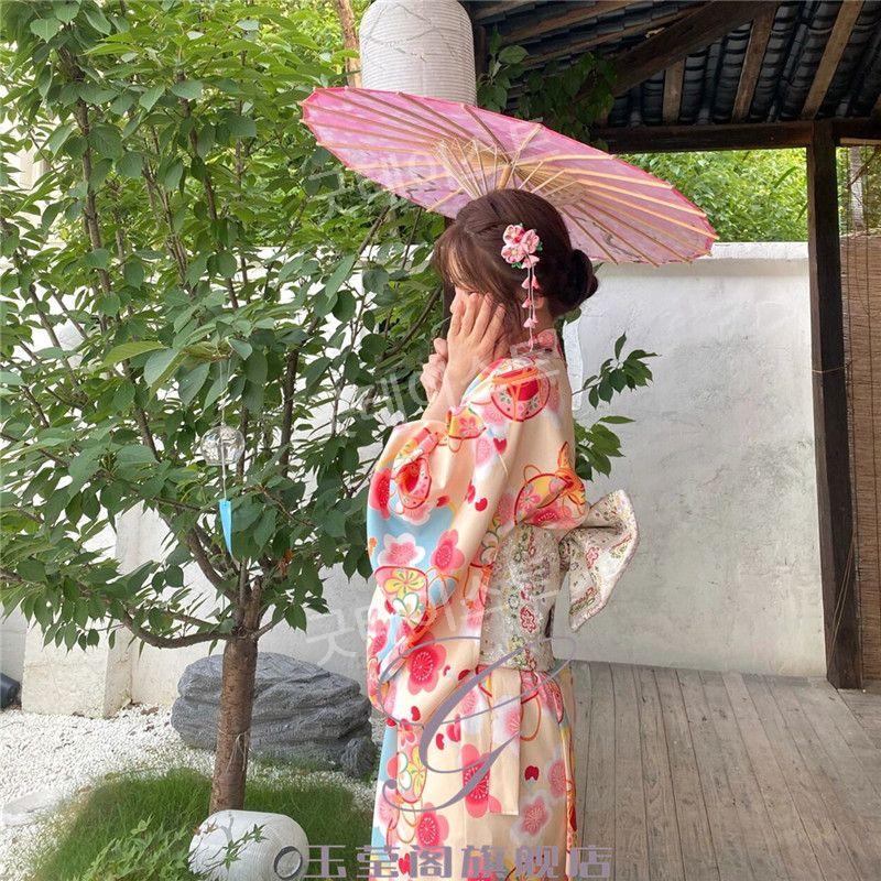 기모노 유카타 전통 의상 코스튬 촬영 졸업사진 온천옷 일본기모노 목욕가운 테마복 할로윈 - 상세 이미지 3