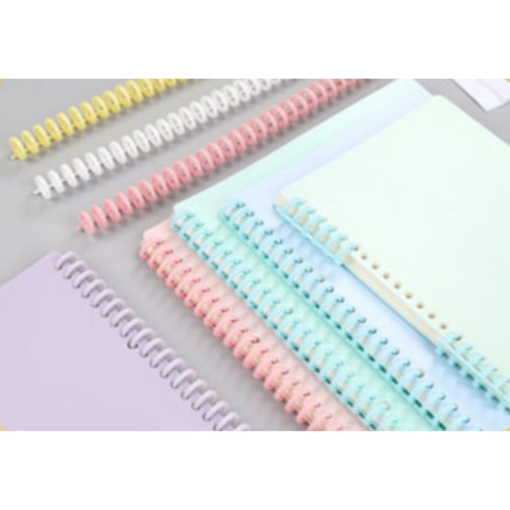 파스텔 5공 30공 루즈링 미니 노트 A4 A5 셀프제본 바인더링 루즈리프 6color - 상세 이미지 4
