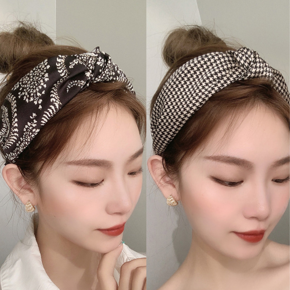 반다나 페이즐리 헤어밴드 넓은머리띠 귀안아픈 머리띠 1+1 - 상품 이미지