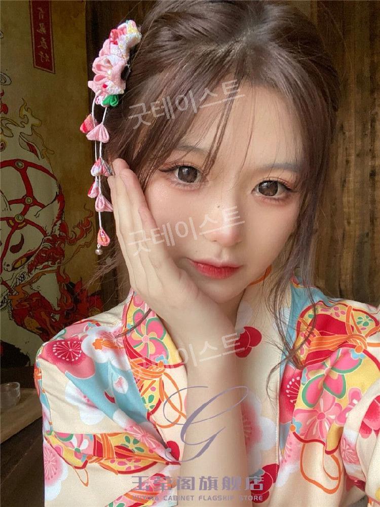기모노 유카타 전통 의상 코스튬 촬영 졸업사진 온천옷 일본기모노 목욕가운 테마복 할로윈 - 상세 이미지 2