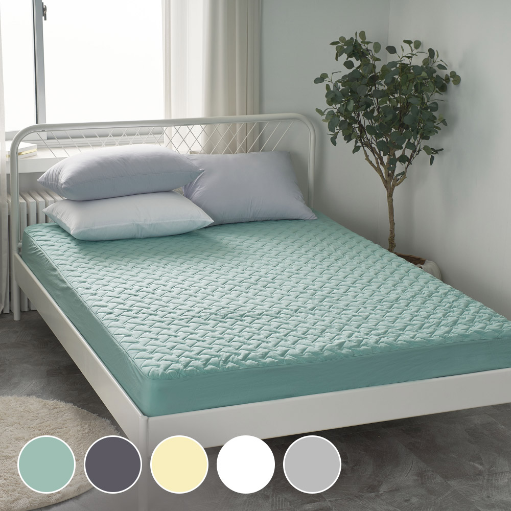 고정밴드 알러지케어 밴드형 누빔 매트리스 사계절 겨울 침대커버 SS