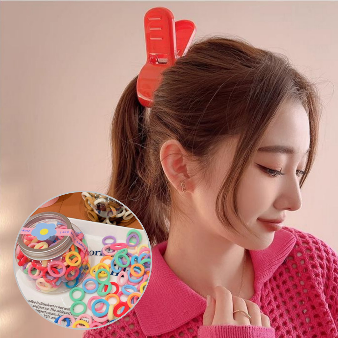 아리에티집게 마루밑아리에티 헤어 포니테일 대왕 집게핀 안아픈 머리끈 - 상품 이미지