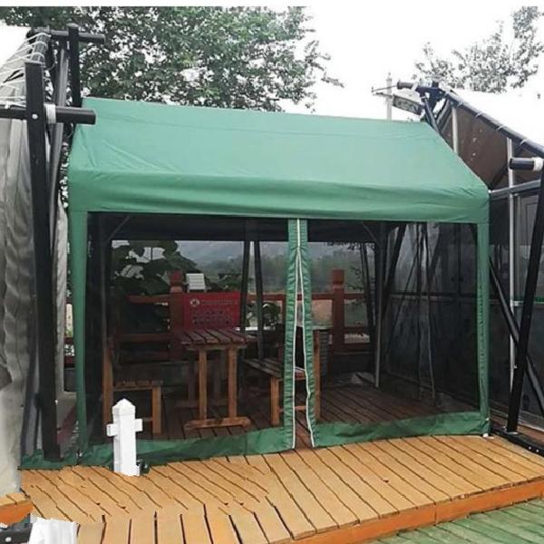 행사용 텐트 야외용 텐트 자바라 텐트 4면 그늘막 3X6M