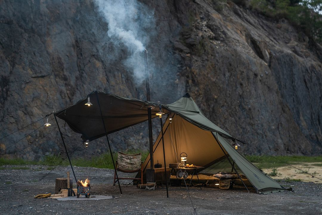 원티그리스 코니퍼 티피텐트 미니 쉘터 면텐트 백패킹