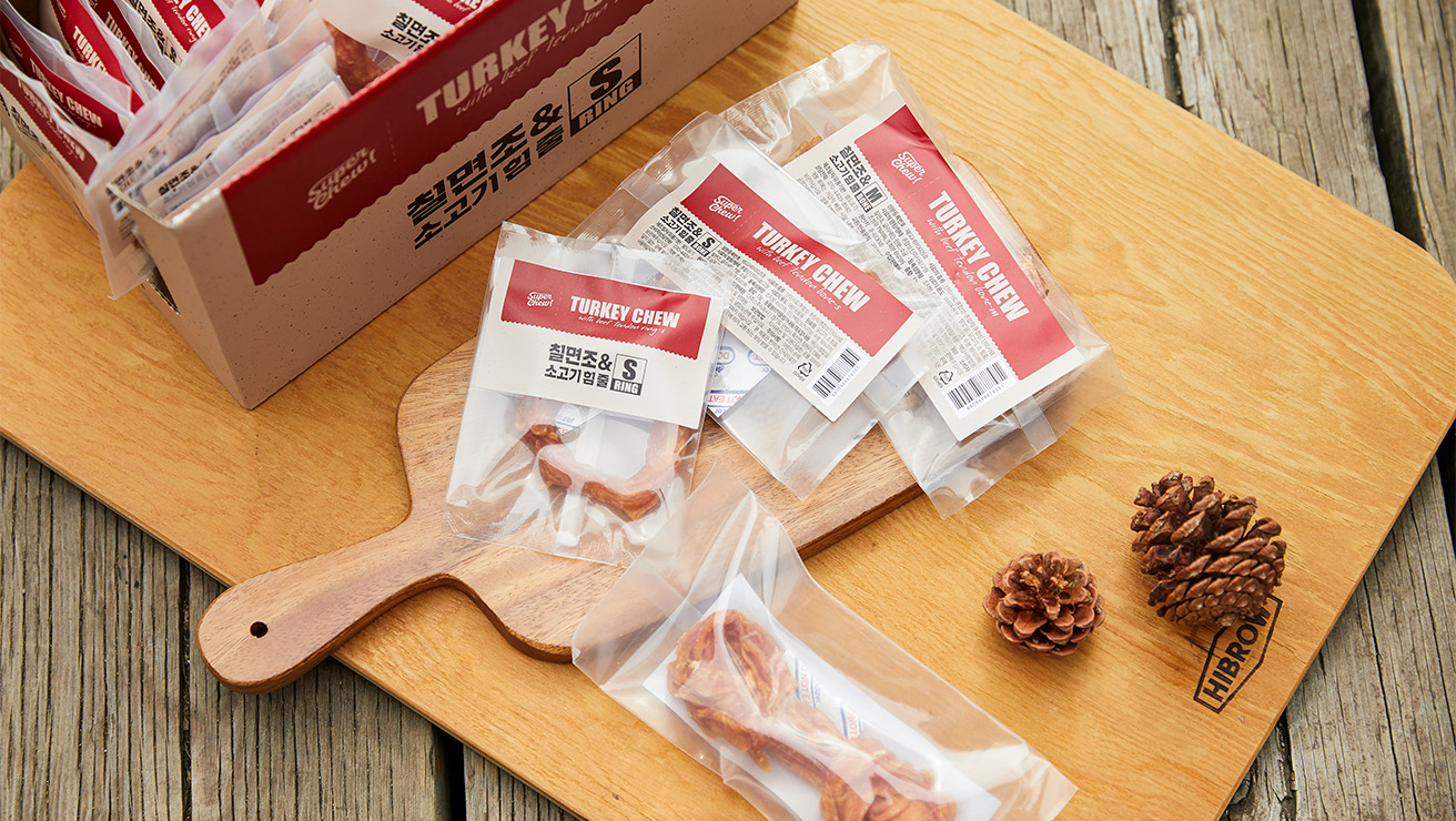 슈퍼츄 터키츄 강아지 간식 애견 오래먹는 개껌 엔젤링 링s+본s 40개