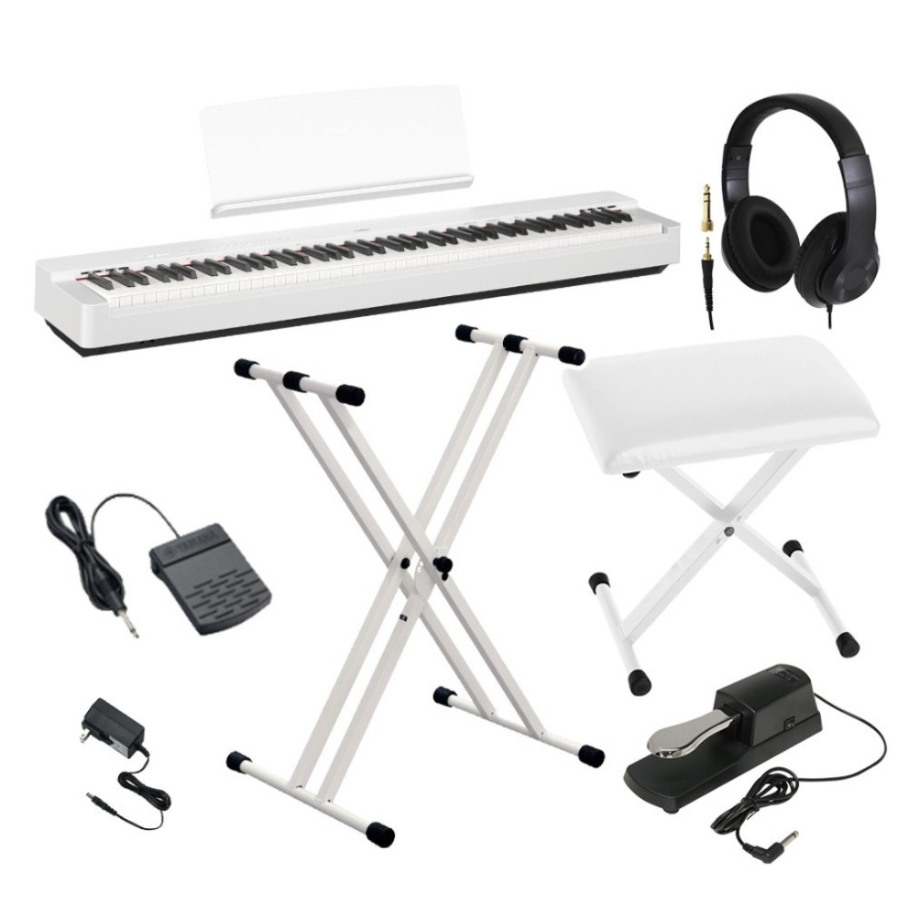 야마하 YAMAHA 디지털피아노 88키 P-225 올인원세트 (스탠드 의자 페달 헤드셋) - 상품 이미지