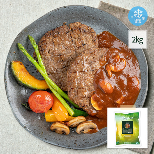 비건 스테이크 베지스테이크 콩고기 대체육 채식 식물성 단백질 베지푸드 2kg, 1개 - 상품 이미지