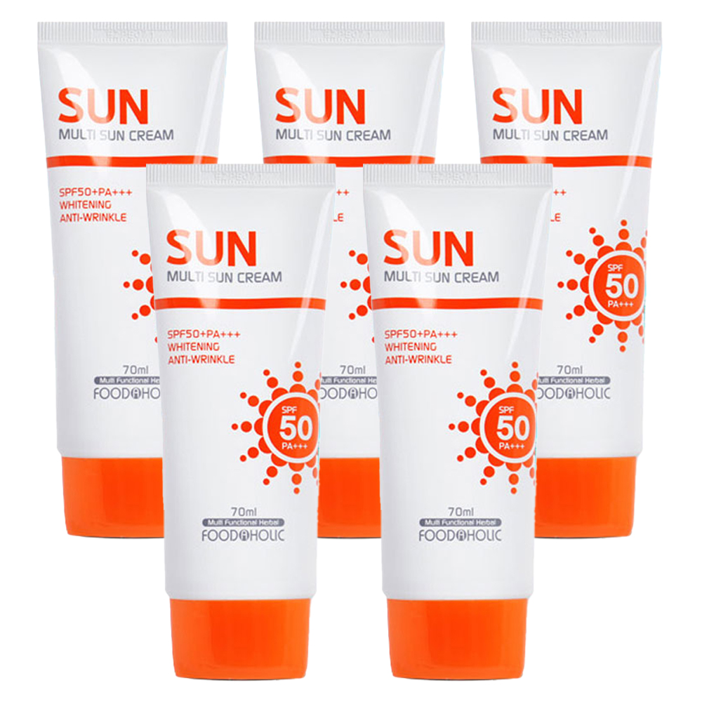 5개)푸드어홀릭 멀티 선크림70ml SPF50+PA+++ : 주식회사 명성글로벌