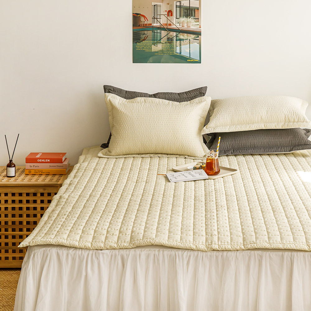 여름 시원한 시어서커 시어서커 매트리스 냉감패드 침대패드 SS