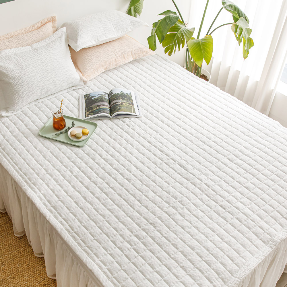 여름 시원한 시어서커 시어서커 매트리스 냉감패드 침대패드 SS