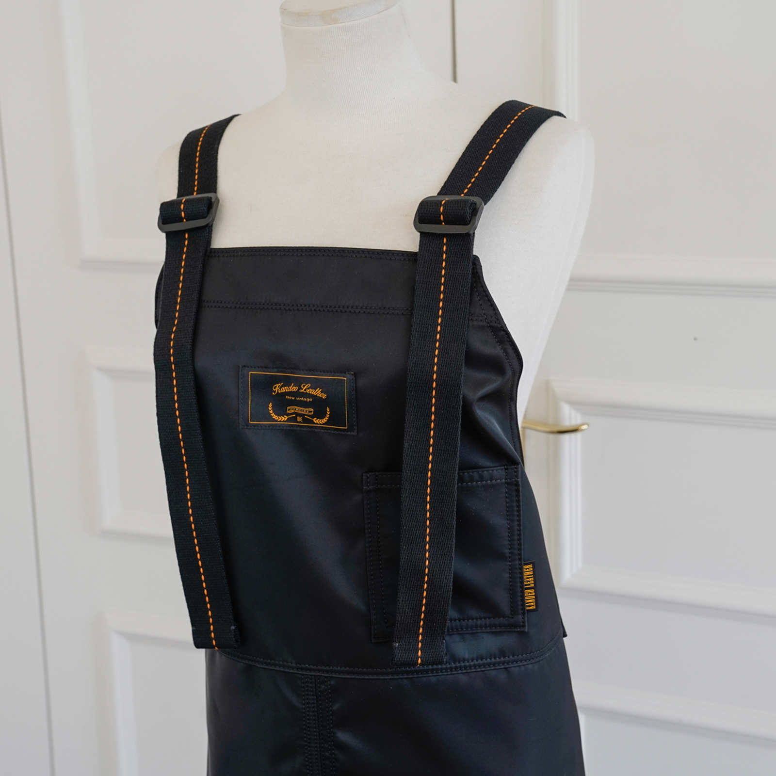 반츠 칸데오레더 공방 미용실 카페 미용사 바리스타 앞치마 가죽 방수 앞치마