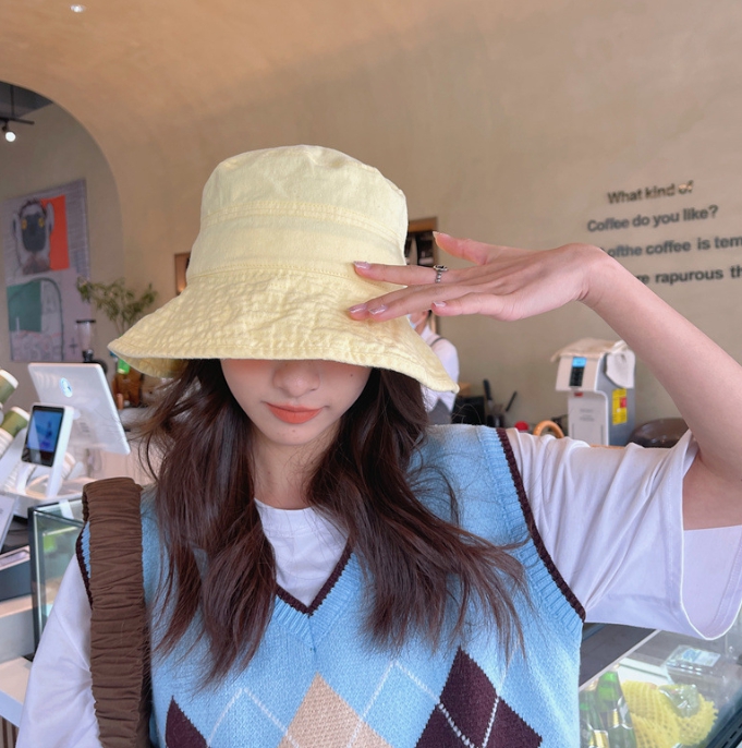 여성 벙거지 챙모자 햇빛 자외선차단 챙넓은 모자 데일리 바캉스 여행 버킷햇 상세 이미지 10