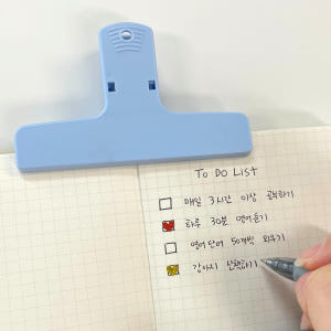 플라스틱집게 문구용 집게 다꾸 다이어리 악보 페이퍼 이름표 학용품 양면 실사용 후기 | 효과 있을까? - 상품 이미지 1