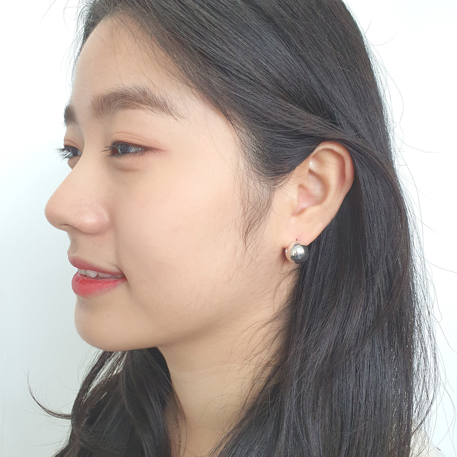 야랑쥬얼리 925실버 원터치 Large Ball 귀걸이 - 메인 이미지