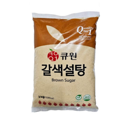 큐원 갈색설탕 3kg