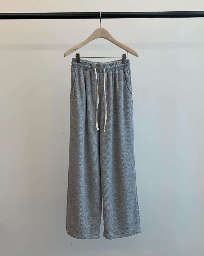 [JINSIM] 재진행 진심 릴렉스 팬츠 밴딩 일자 스판 데일리 바지 (4color)블랙당일 상세 이미지 8