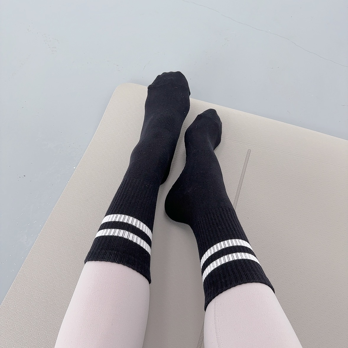 로라벨 러플 필라테스양말 요가양말 미끄럼방지 논슬립 토삭스 롱삭스 이미지 8