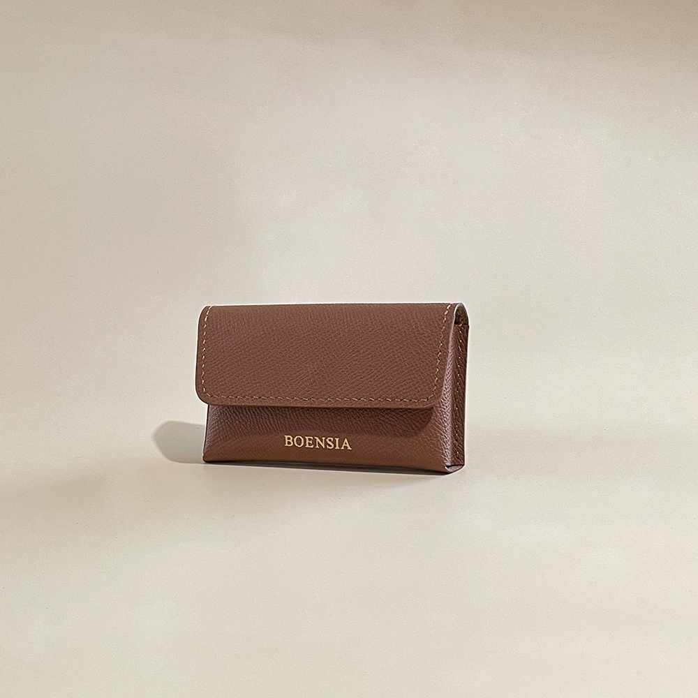 핸드메이드 카드지갑 명함지갑 엡송 가죽 손바느질 수제 이니셜 각인 14color