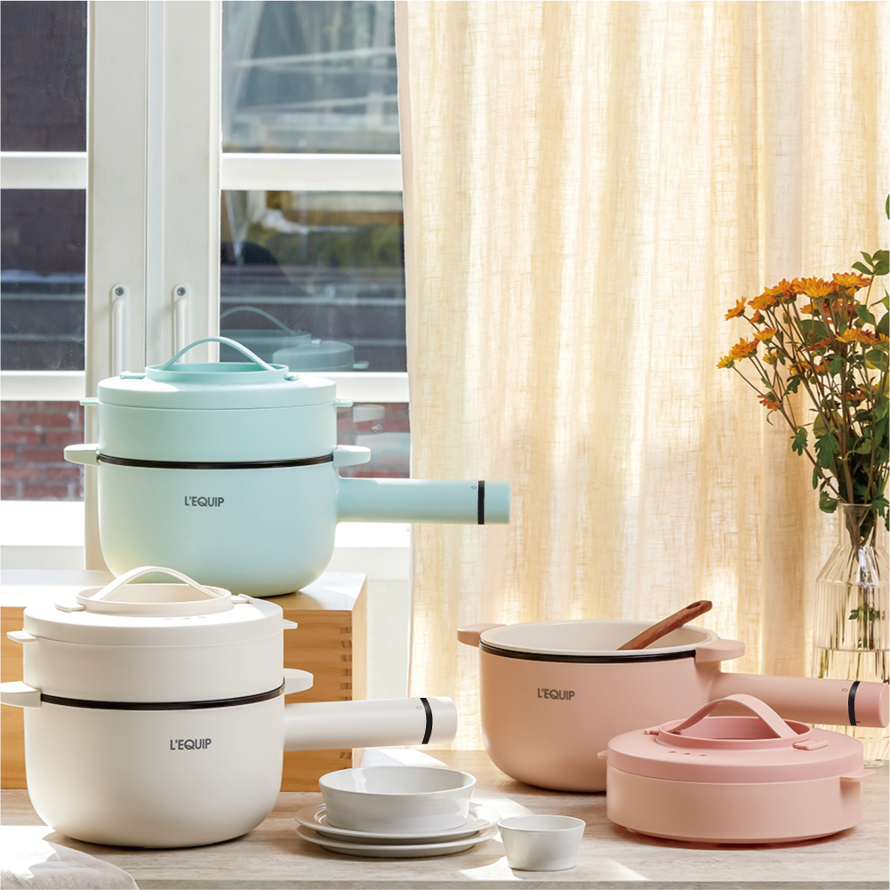 리큅 2in1 멀티쿠커 라면포트 내솥분리 찜기 전기냄비 LEP-P20