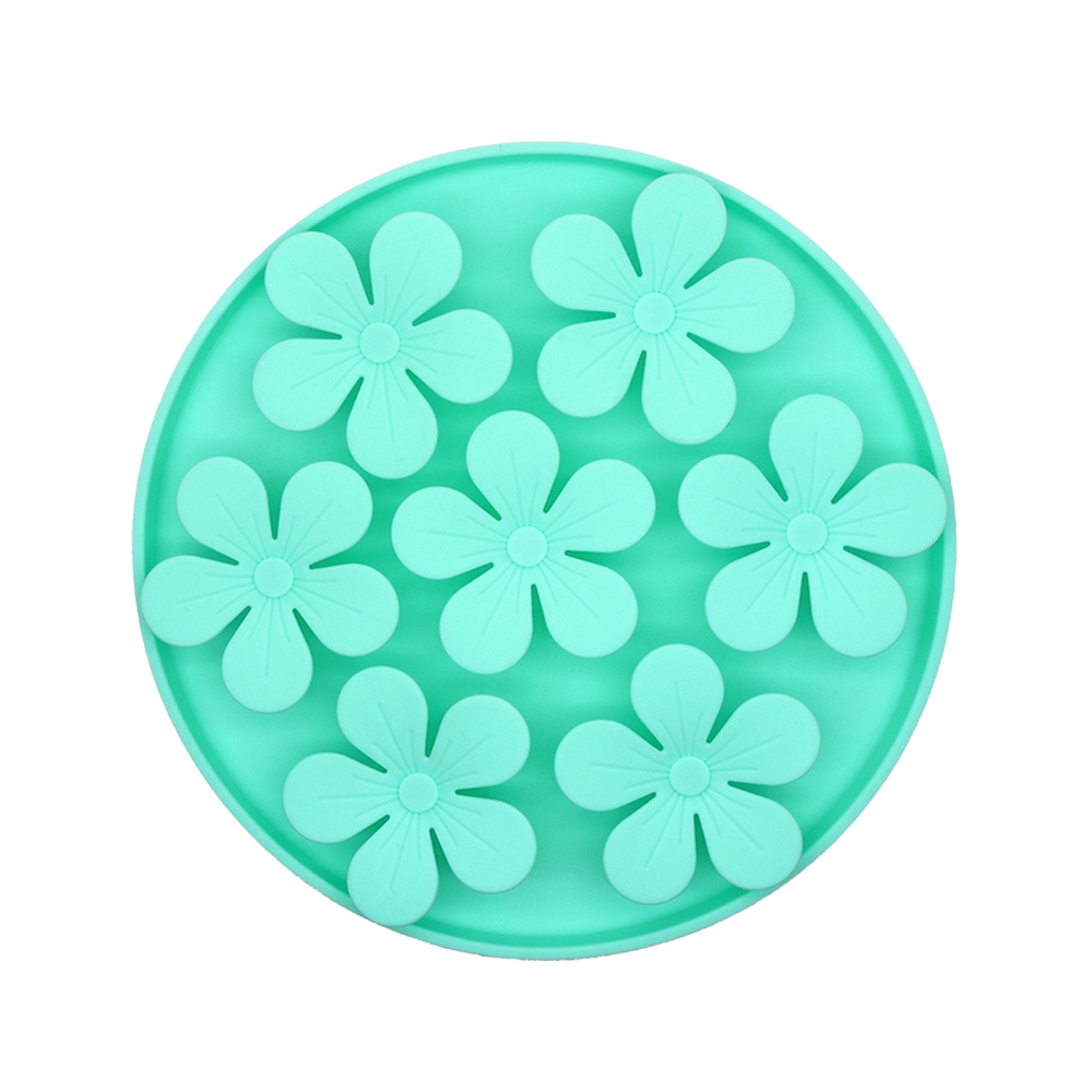 리치독스 강아지 슬로우식기 급체방지 고양이 밥그릇 실리콘 식기 플라워