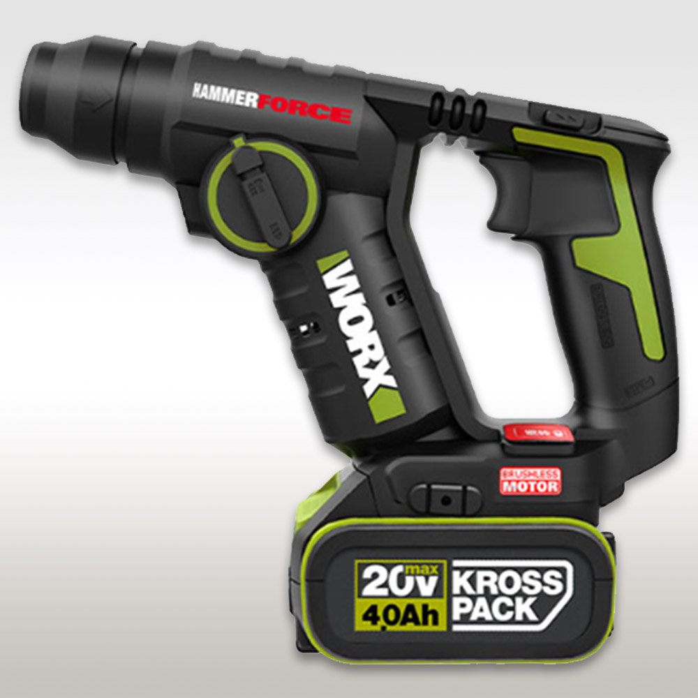 웍스 충전 로타리 해머드릴 20V WU380S.2