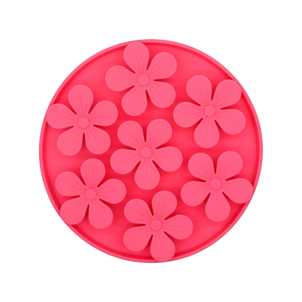 리치독스 강아지 슬로우식기 급체방지 고양이 밥그릇 실리콘 식기 플라워