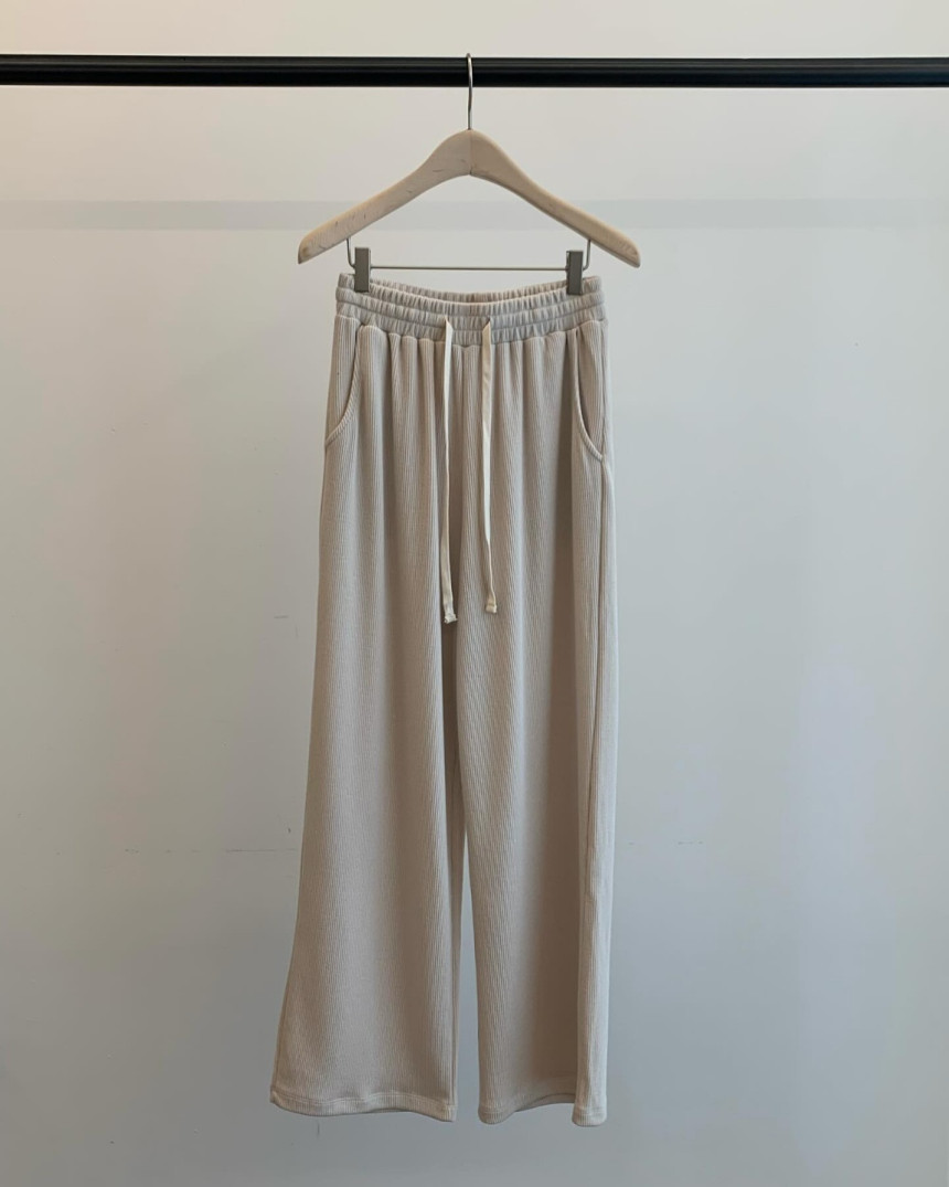 [JINSIM] 재진행 진심 릴렉스 팬츠 밴딩 일자 스판 데일리 바지 (4color)블랙당일 상세 이미지 7