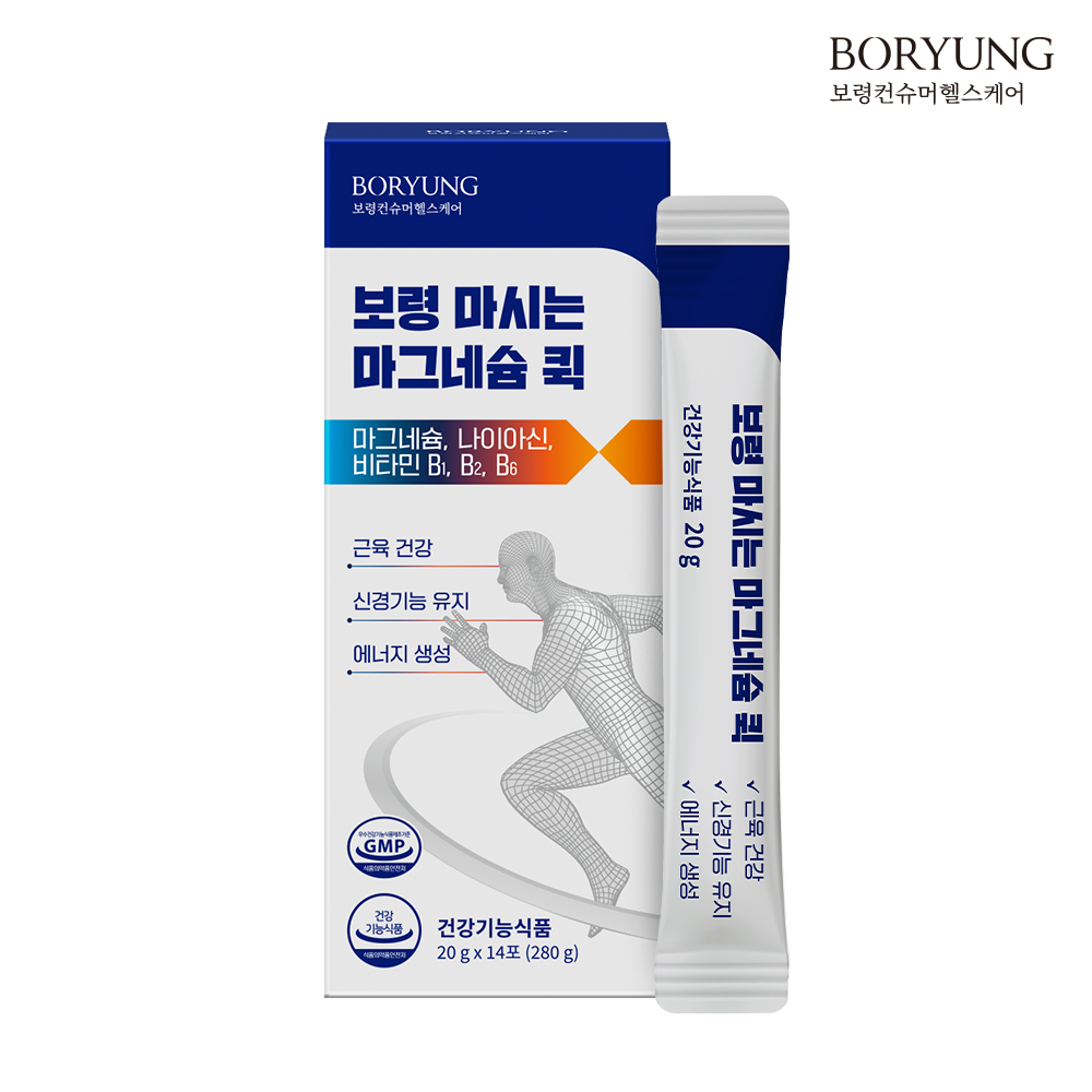 보령 마시는 마그네슘 퀵 액상 글루콘산 마그네슘 비타민B 나이아신 14포, 1개