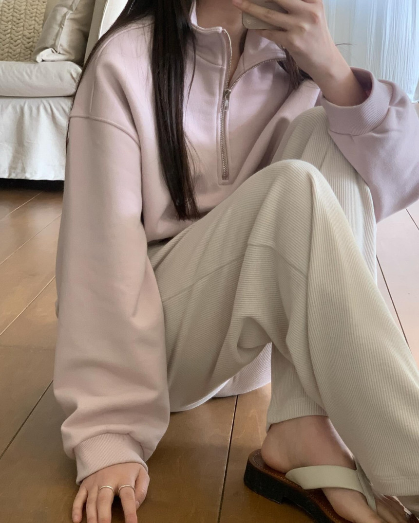 [JINSIM] 재진행 진심 릴렉스 팬츠 밴딩 일자 스판 데일리 바지 (4color)블랙당일 상세 이미지 26