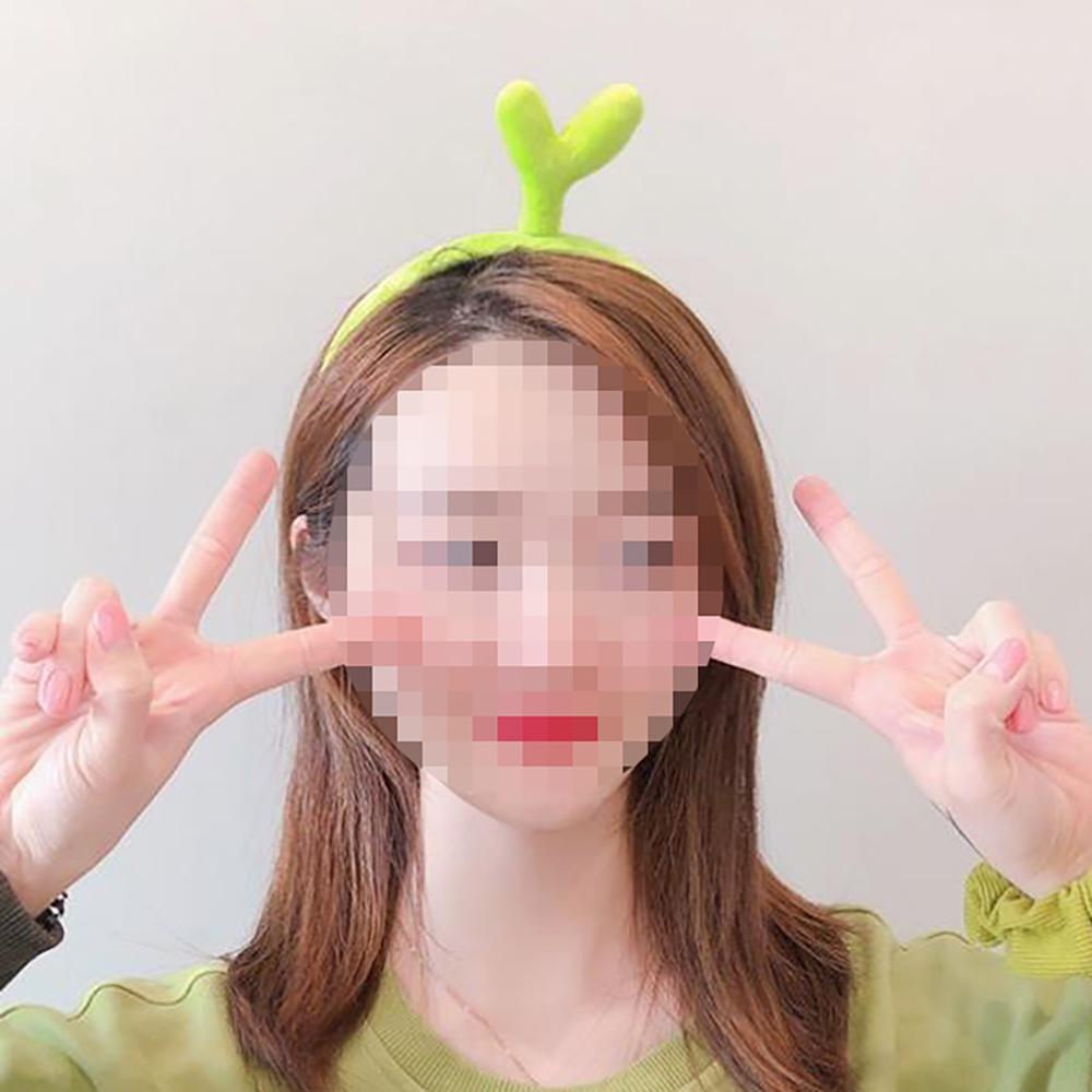 새싹머리띠 생일파티 놀이공원 애벌레 병아리 인형 행사 사진관 - 상품 이미지