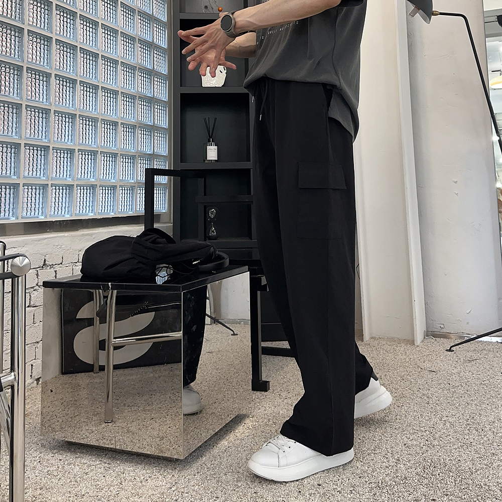 남자와이드팬츠 아이스 쿨 카고 남자냉장고바지