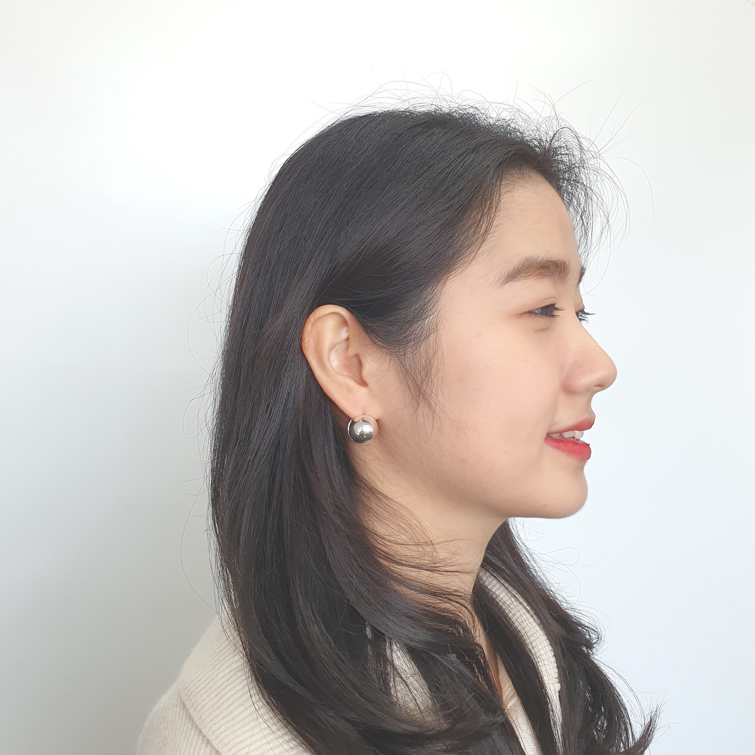 야랑쥬얼리 925실버 원터치 Large Ball 귀걸이 이미지 7