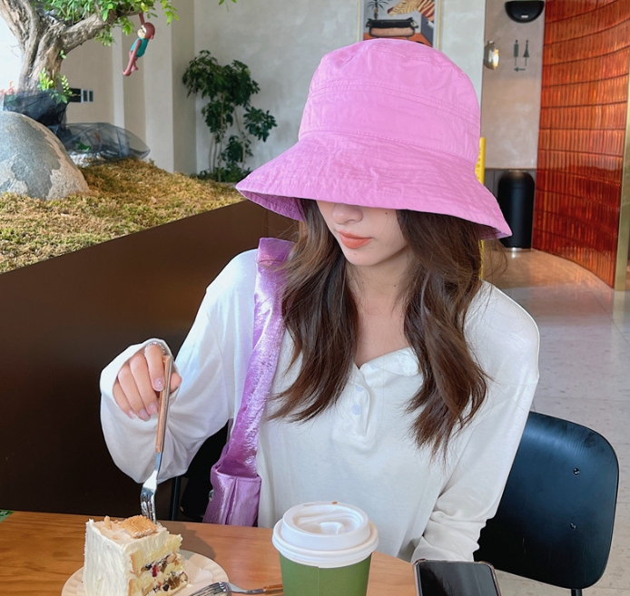 여성 벙거지 챙모자 햇빛 자외선차단 챙넓은 모자 데일리 바캉스 여행 버킷햇 상세 이미지 6