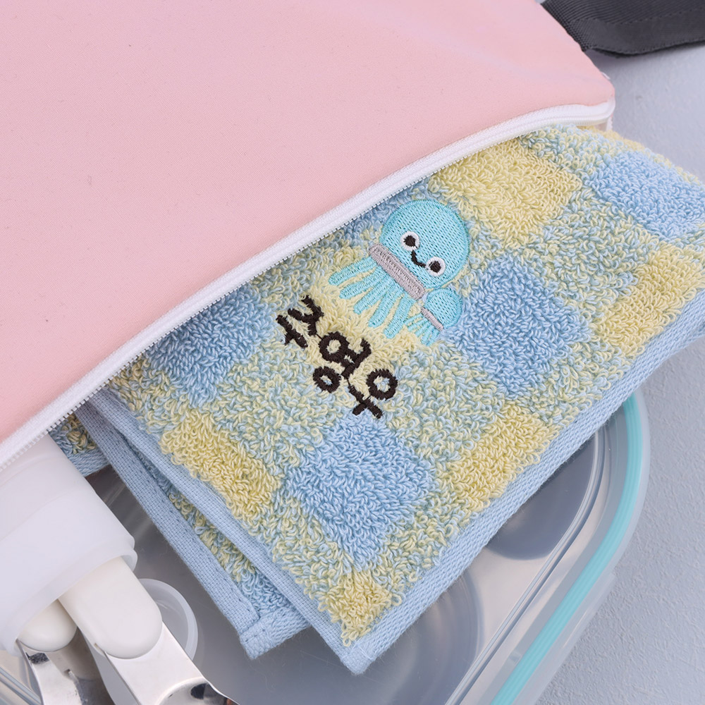 [주문제작]선염수건 송월체크 아쿠아 01 해파리 Blue - 상세 이미지 5